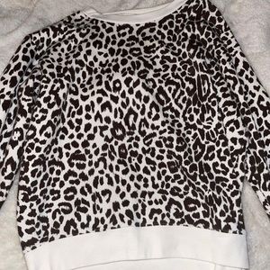 Cheetah print sweater (jcrew) never worn